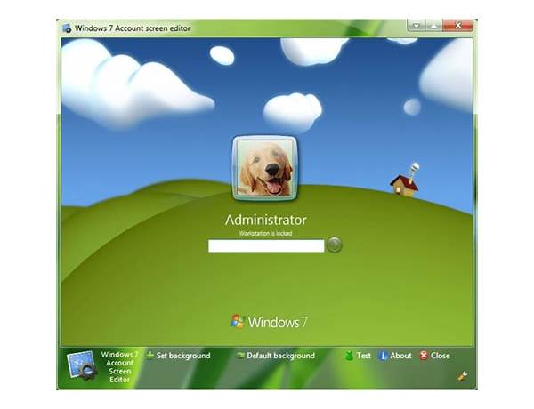 Windows 7 Account Screen Editor for Windows - Download it from Habererciyes for free